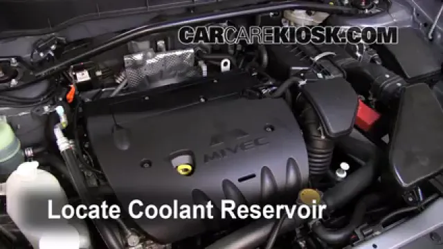 2010 Mitsubishi Outlander ES 2.4L 4 Cyl. Coolant (Antifreeze) Add Coolant